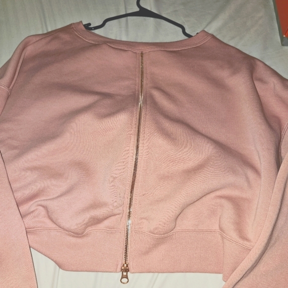 Nike cropped sweatshirt zip up back - Picture 2 of 2